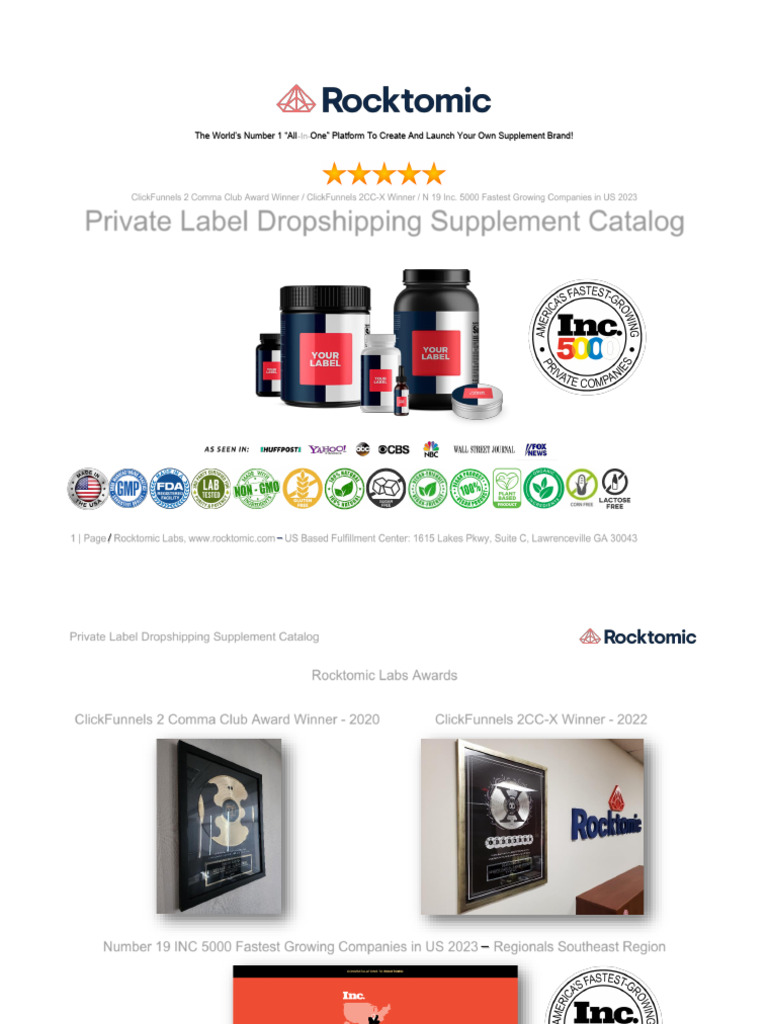 Supplement & Apparel Catalog | PDF