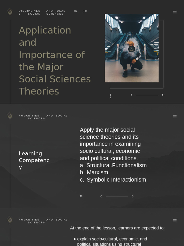 Application and Importance of The Major Social Sciences Theories | PDF