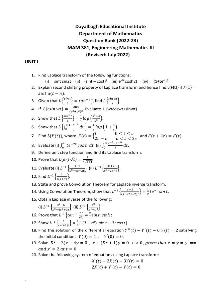 QB Maths | PDF