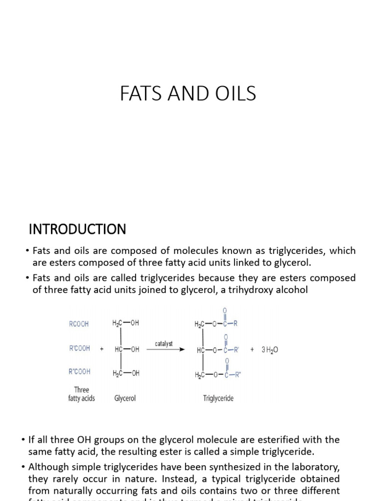 Fats and Oils-1 | PDF