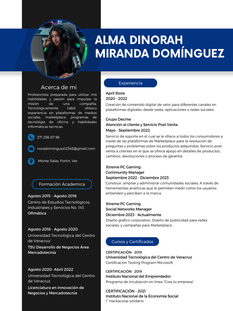 CV - Alma Dinorah - Linm | PDF