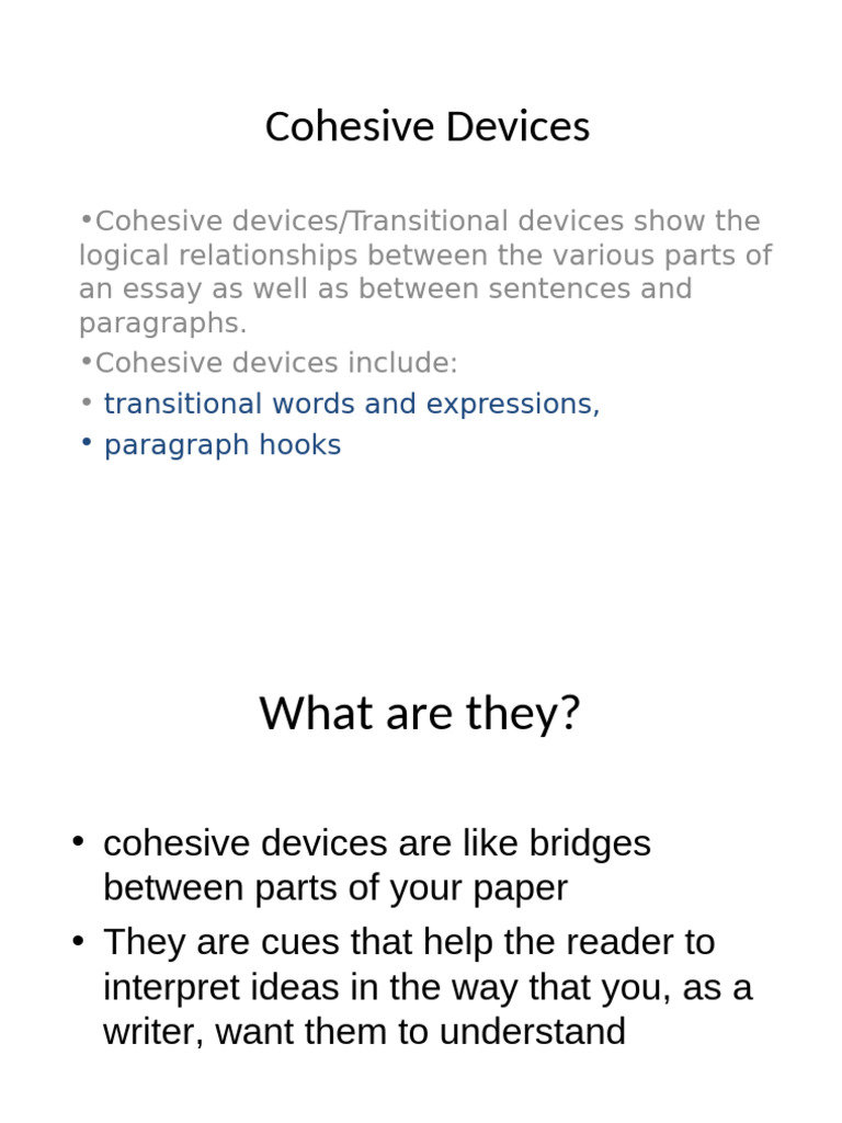 Understanding Transitional Devices | PDF | Sentence (Linguistics)