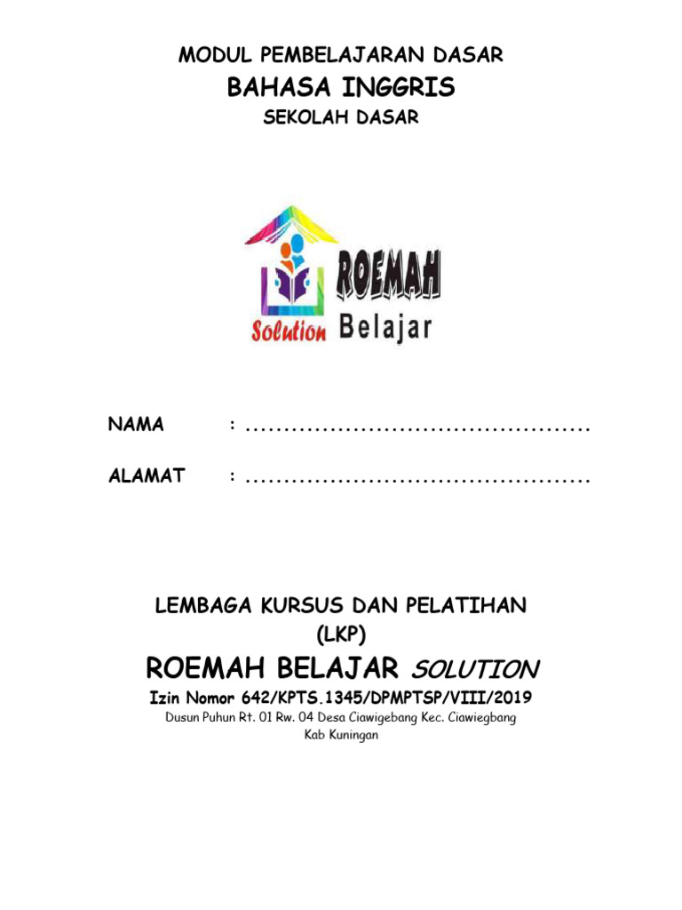 Buku Bahasa Inggris Sd Kelas 1 Pdf