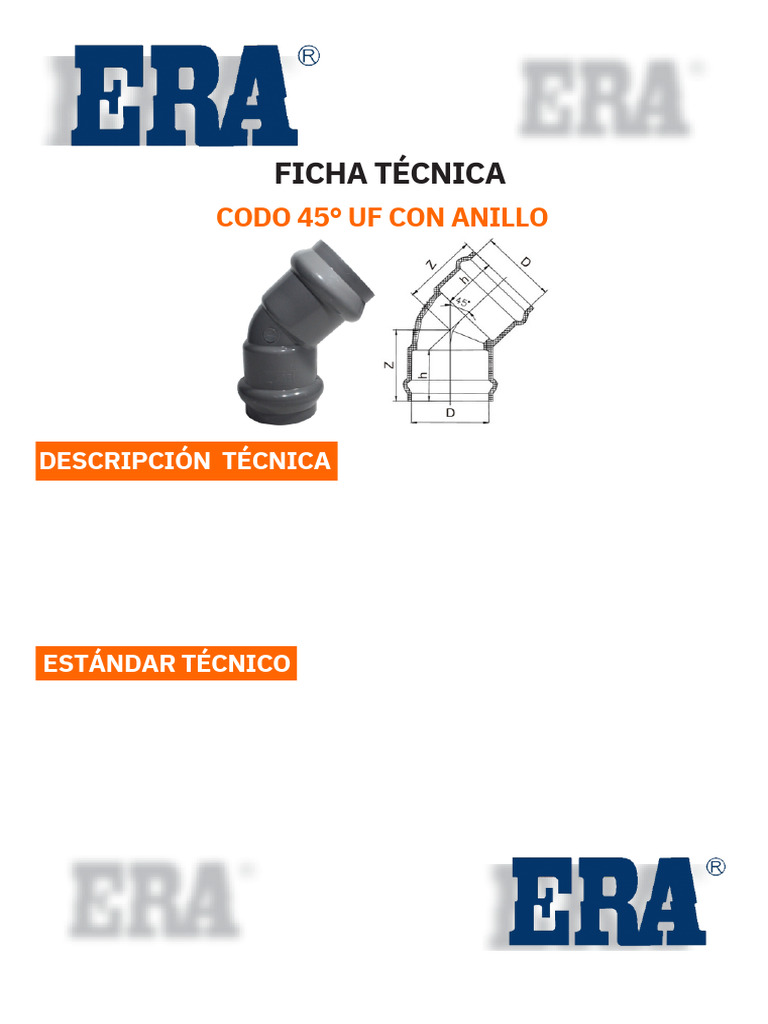 Ficha tecnica codo 45 2 pdf