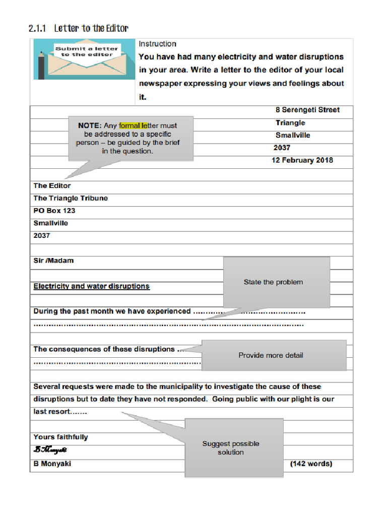 Formal Letter Types | PDF