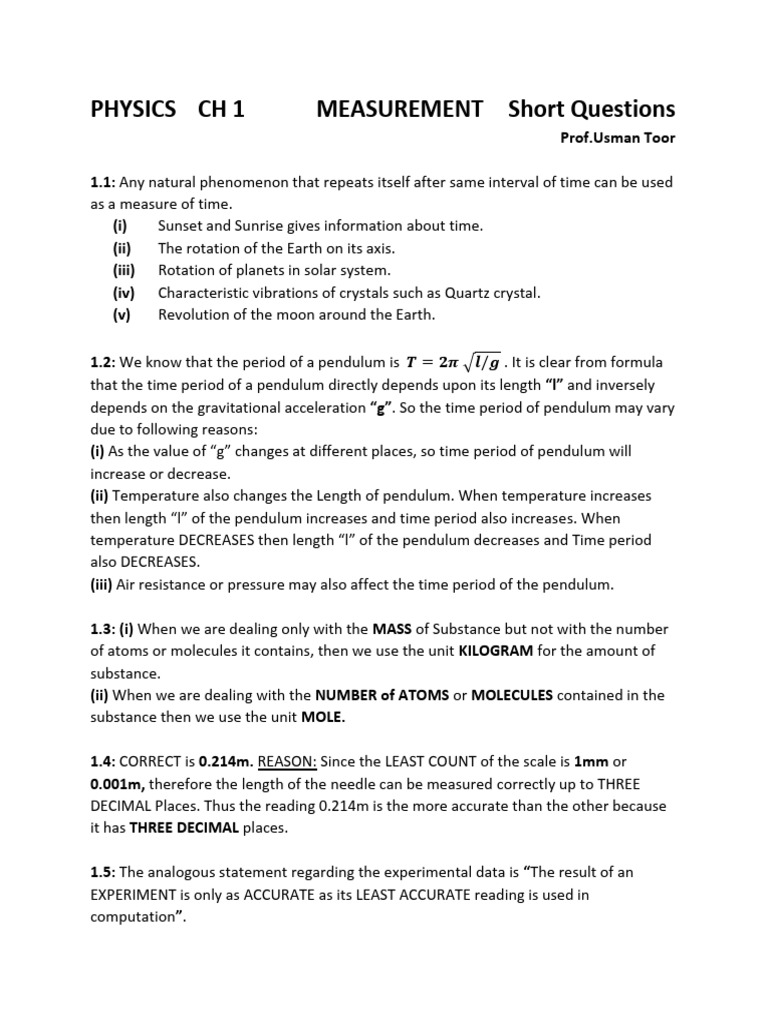 CH 1 SQ | PDF