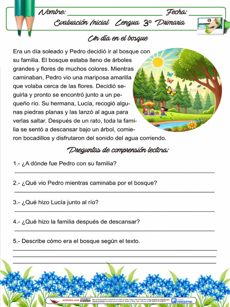 Comprension Lectora 3o Primaria Pdf