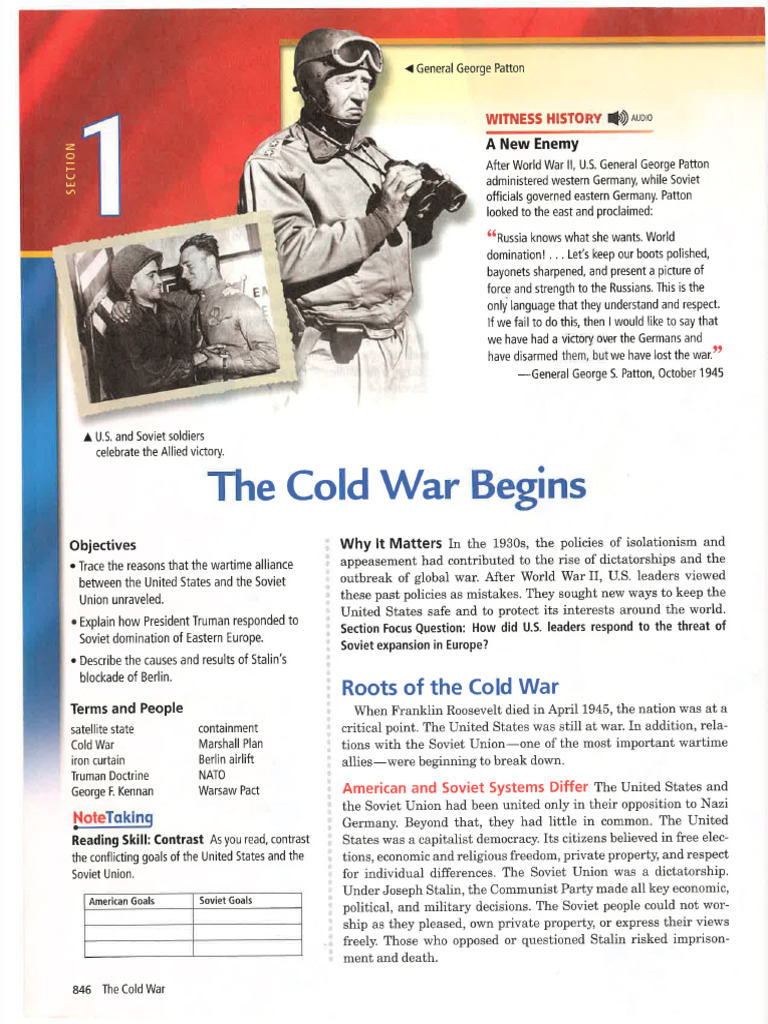 CH 25.1 The Cold War Begins | PDF