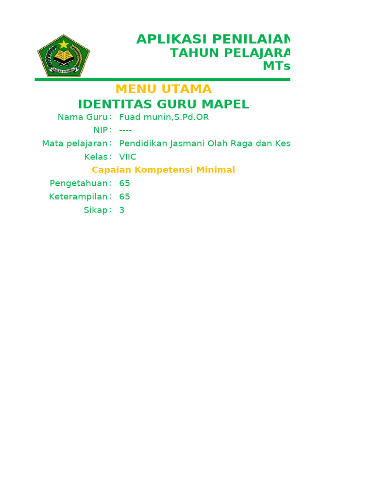 7C Penjas MTs A 2020-2021 | PDF