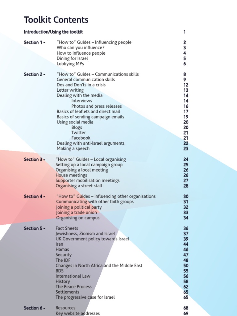 Hasbara Toolkit for Pro-Israel Campaigning | PDF | Blog | Persuasion