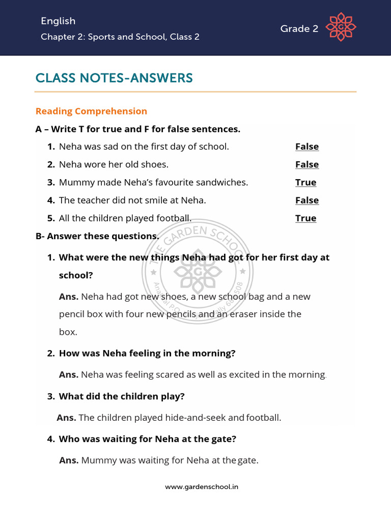 AK CN Grade+2 English Chapter+2 Class+2 | PDF | Language Arts & Discipline