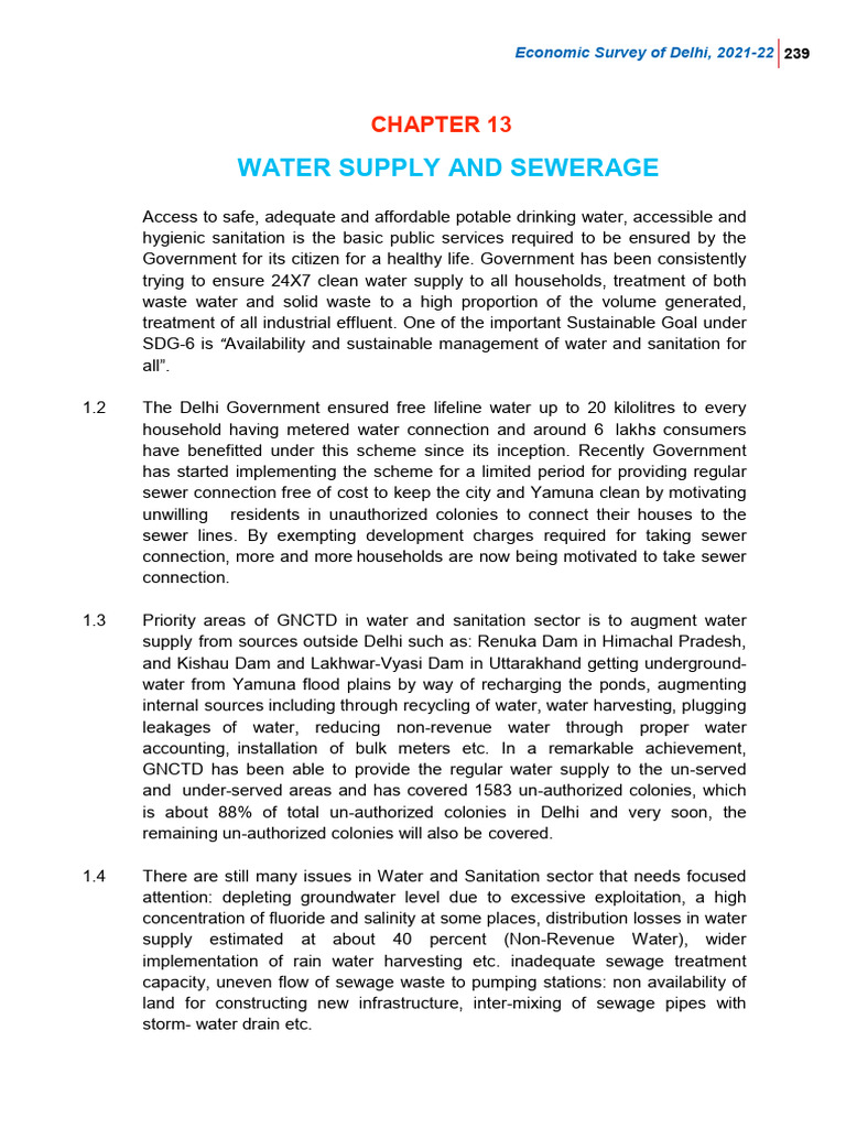 E13 Water | PDF
