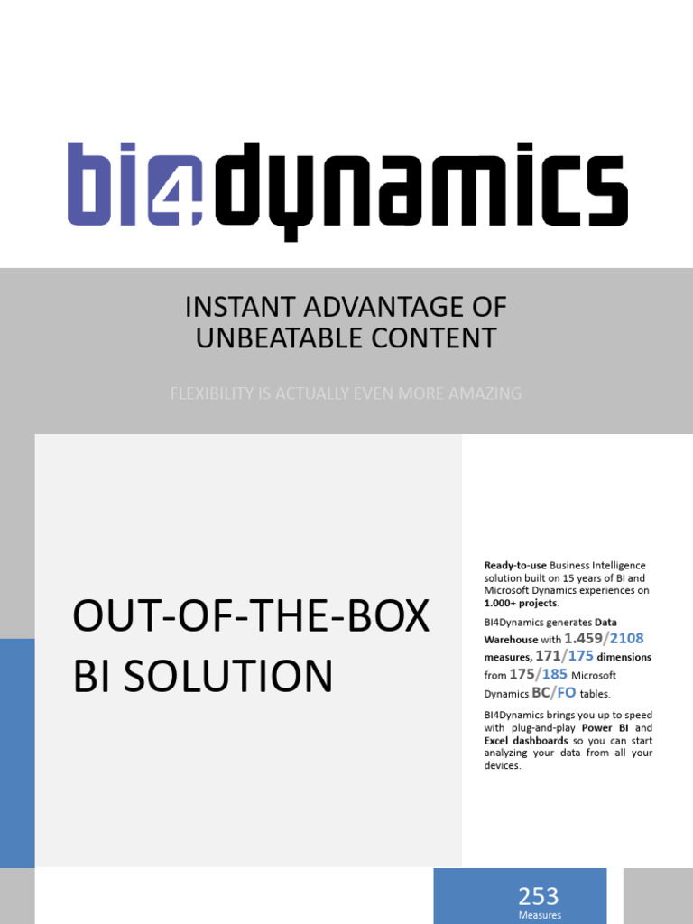 BI4Dynamics Ebook Brochure | PDF