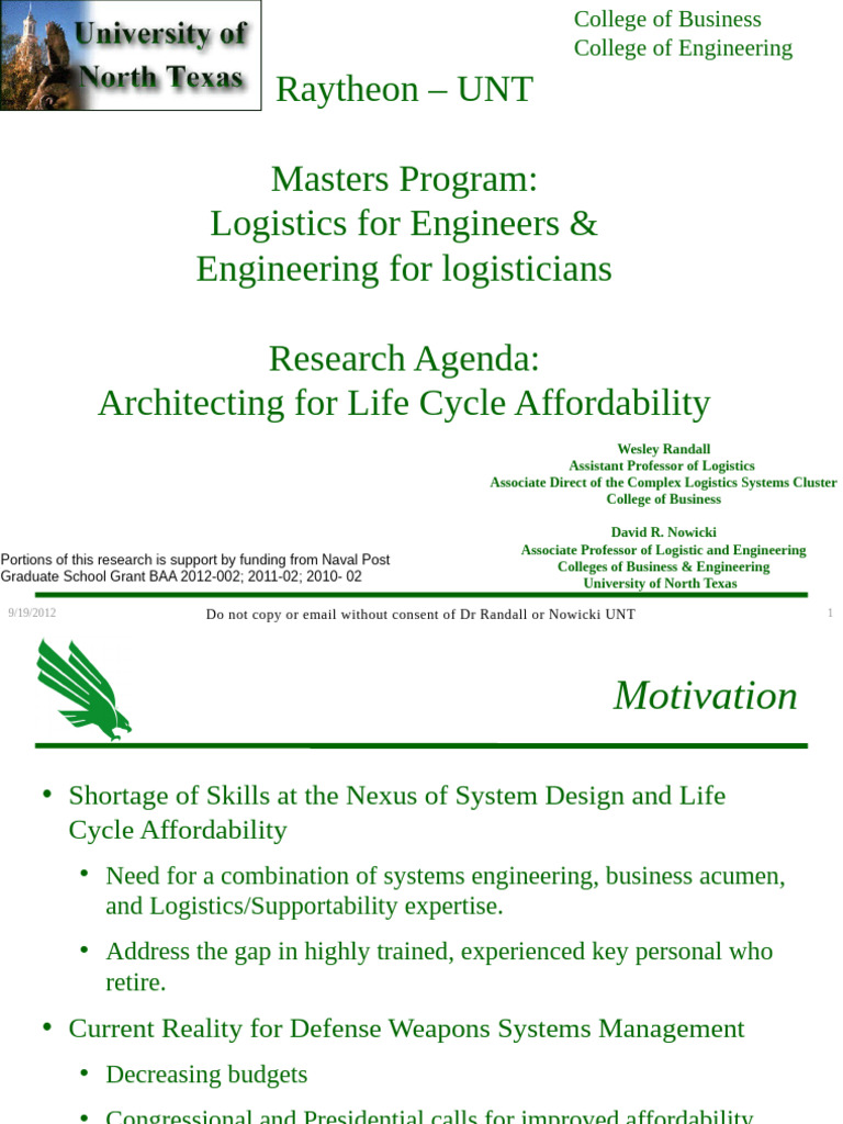 2012 09 19 RaytheonUNT - Framework | PDF