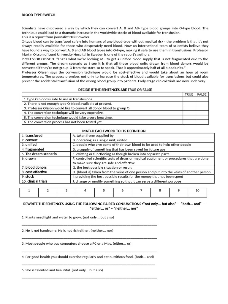 Test 5bb blood type switch pdf