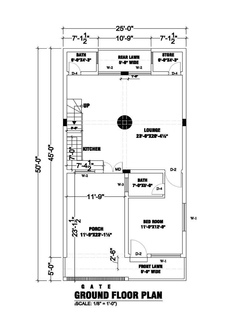 Ground Floor Plan Graded Task 1 Reference | PDF