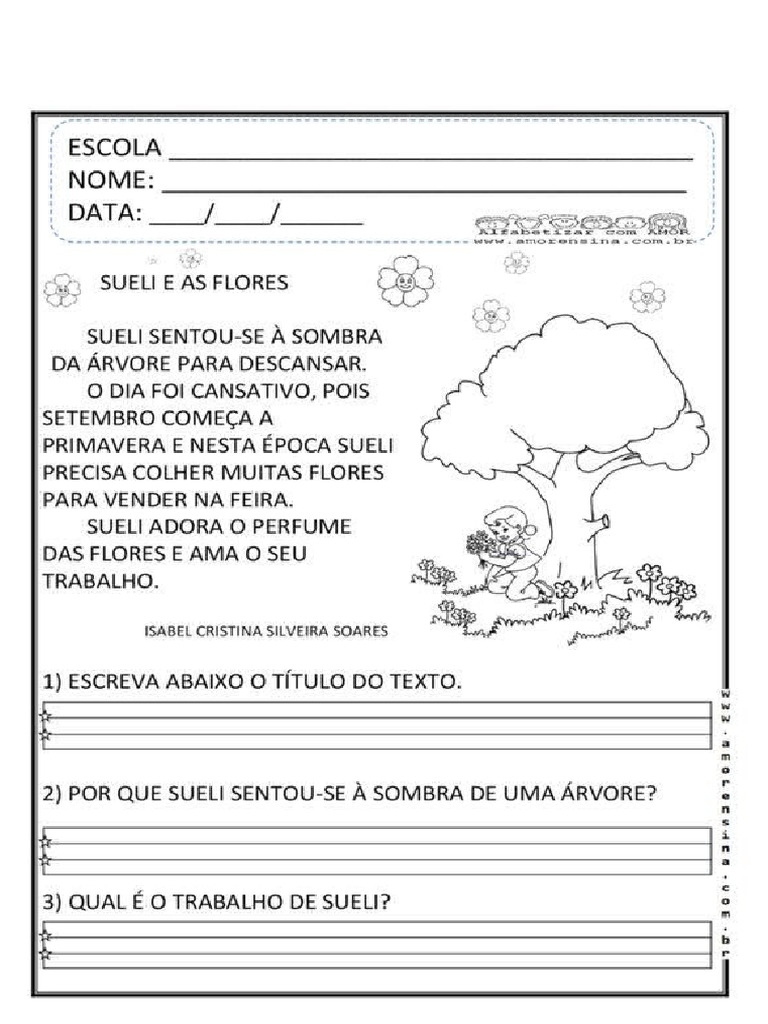 Leitura e Interpretação 3 Ano | PDF