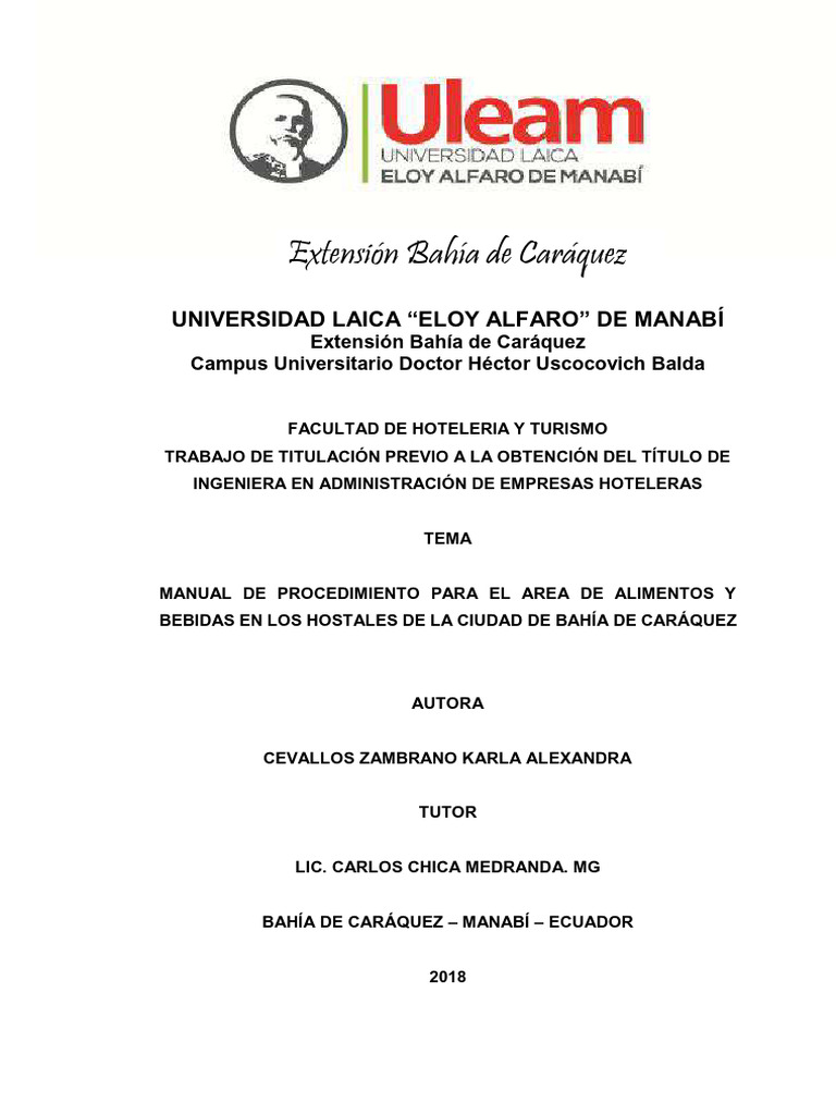 Uleam HT 0030 | PDF