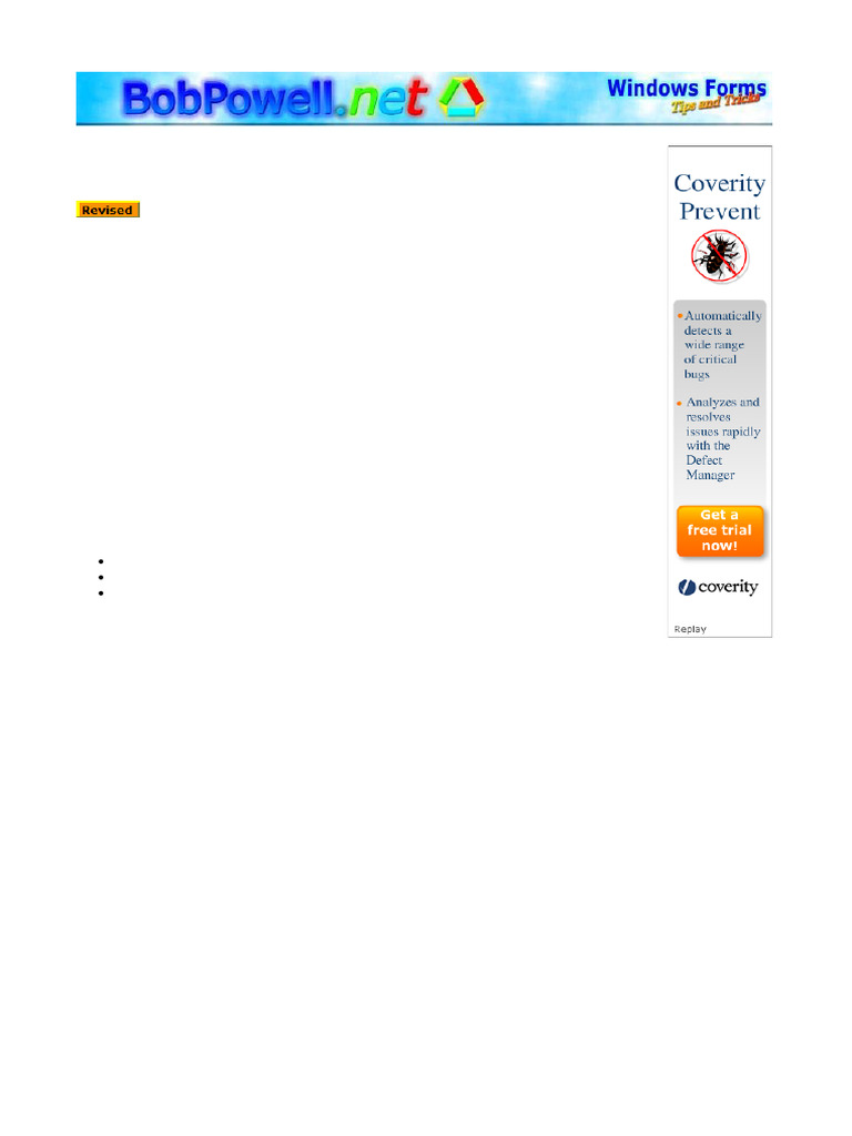 Double Buffering in Windows Forms | PDF | Graphics | Computer Science