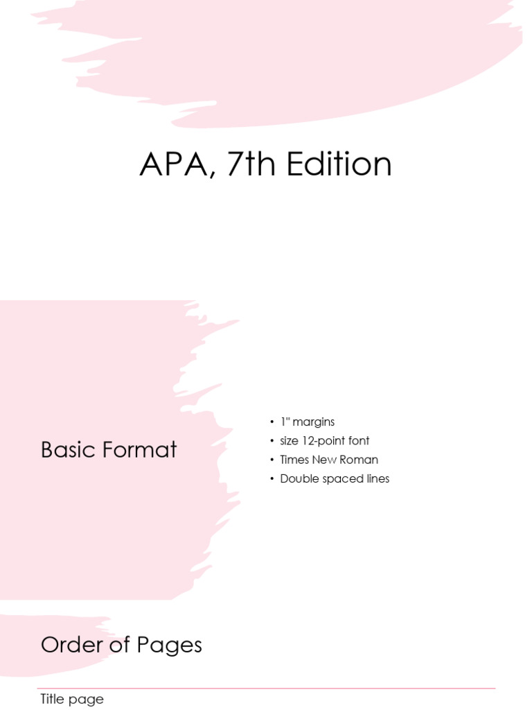 APA, 7th Edition | PDF