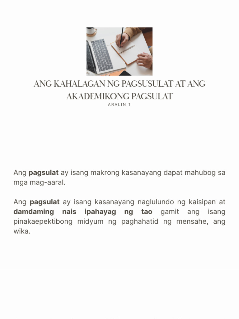 Pagsulat | PDF