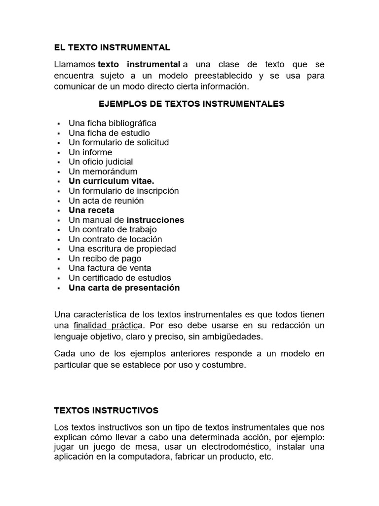 BPSK 2024. TEXTOS INSTRUMENTALES. | PDF