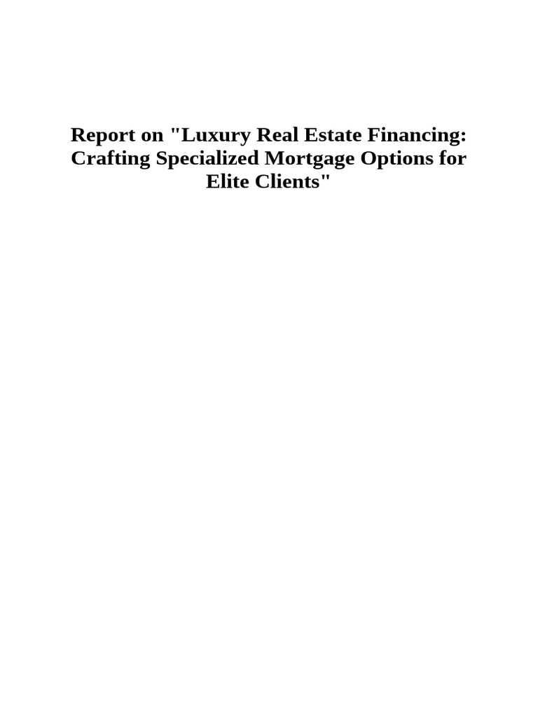 FInal Product | PDF | Mortgages | Loans