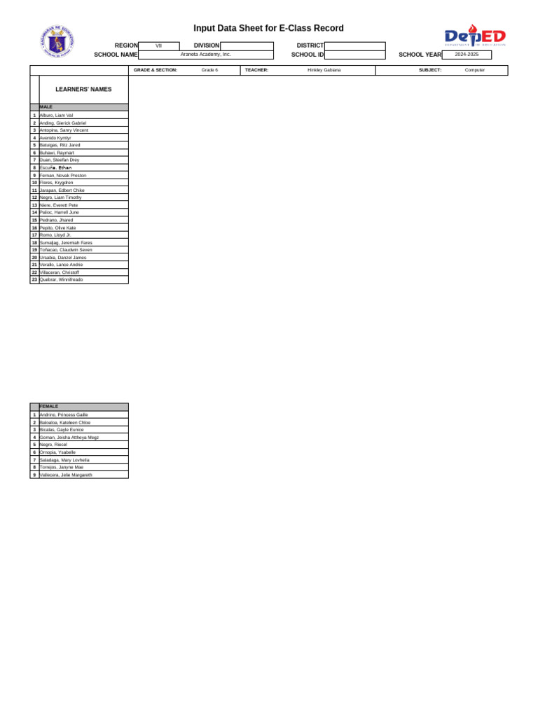 Grade 6 Computer | PDF
