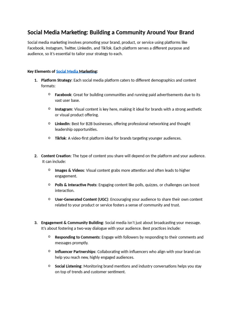 Social media marketing pdf