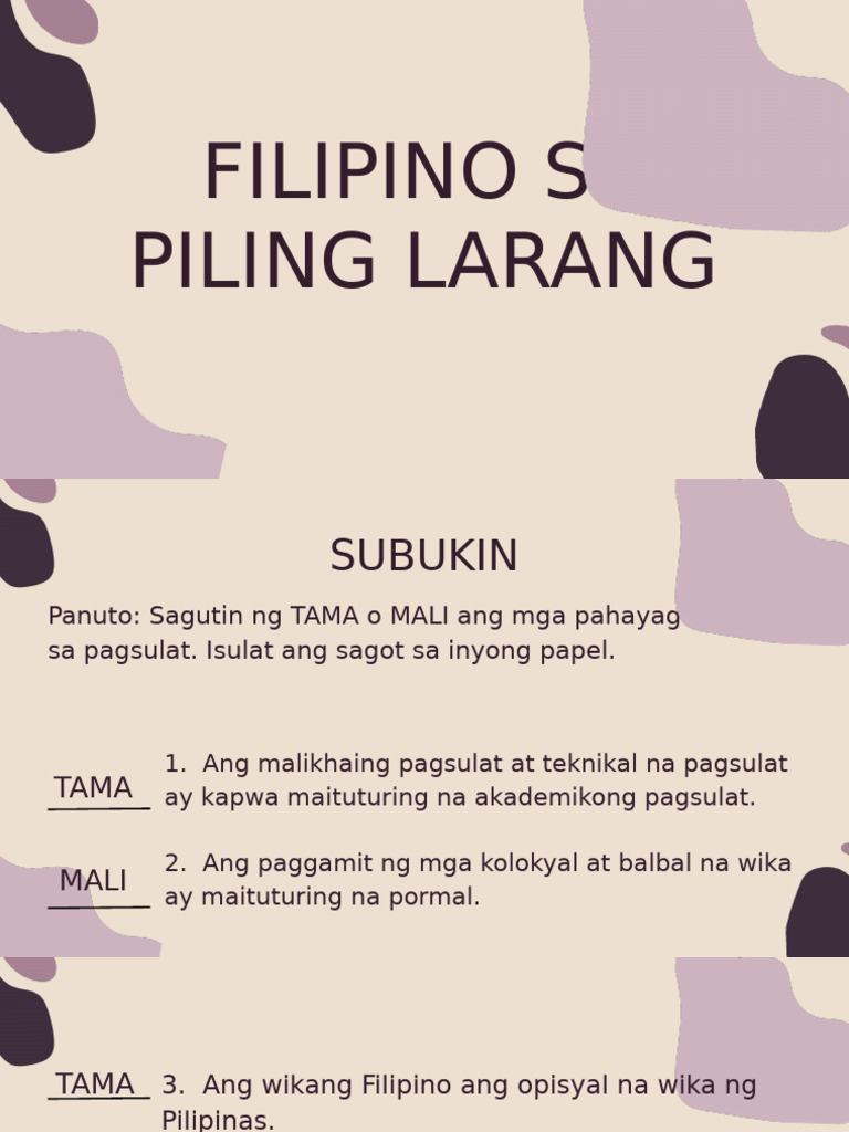 Piling Larang | PDF