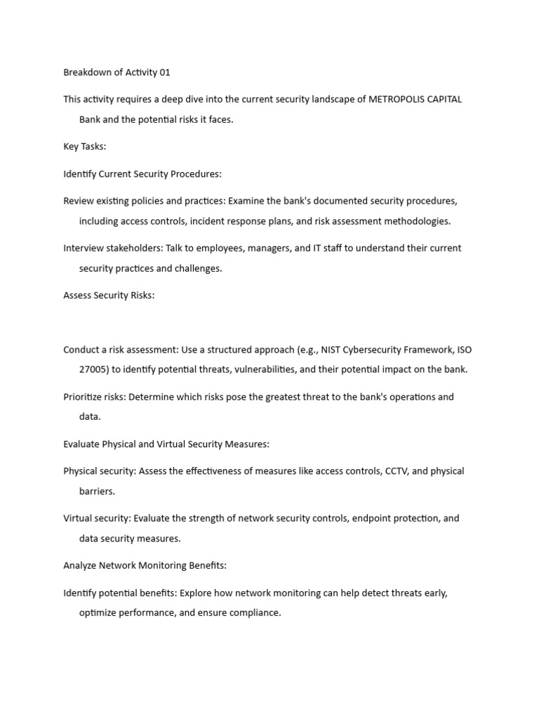 Activity 01 Breakdown | PDF