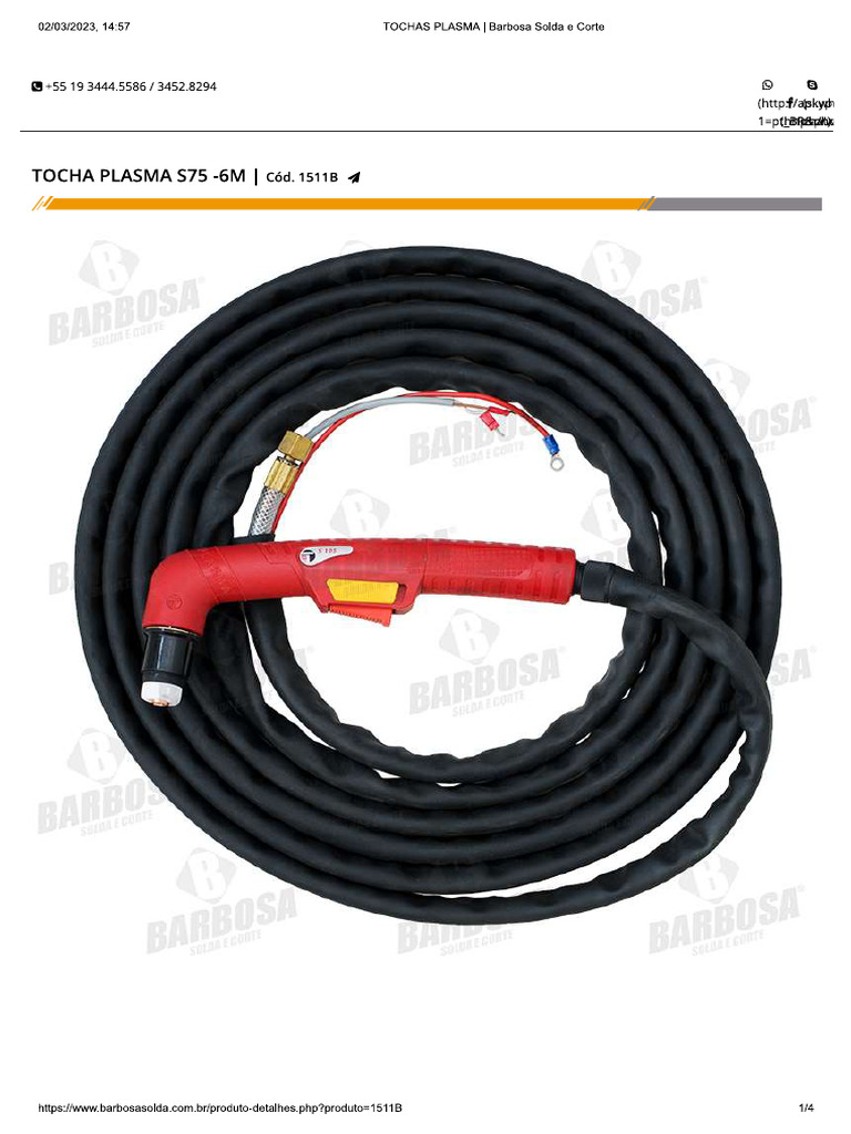 Tocha Plasma 75 | PDF
