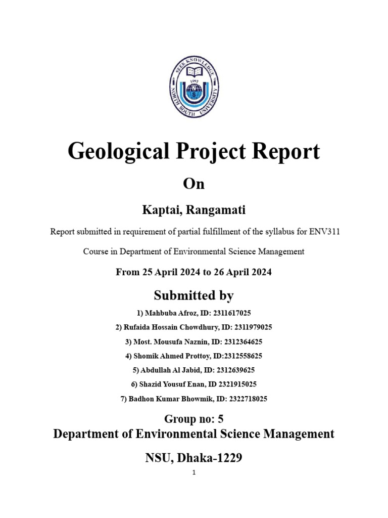 Geological Insights from Kaptai Lake Trip | PDF | Fault (Geology ...