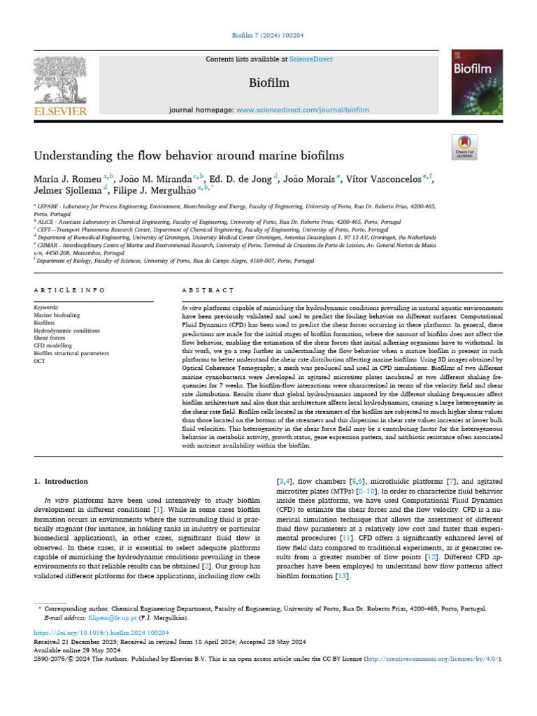 Biofilms | PDF