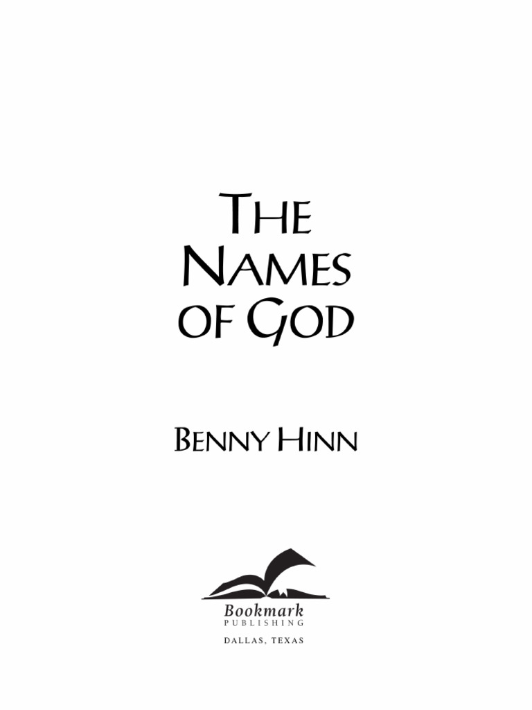 Names of god sample english bennyhinn pdf