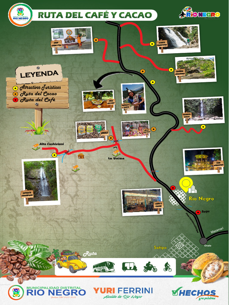 Mapa Ruta Del Cafe y Cacao | PDF