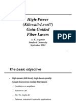 High Power Fiber Lasers