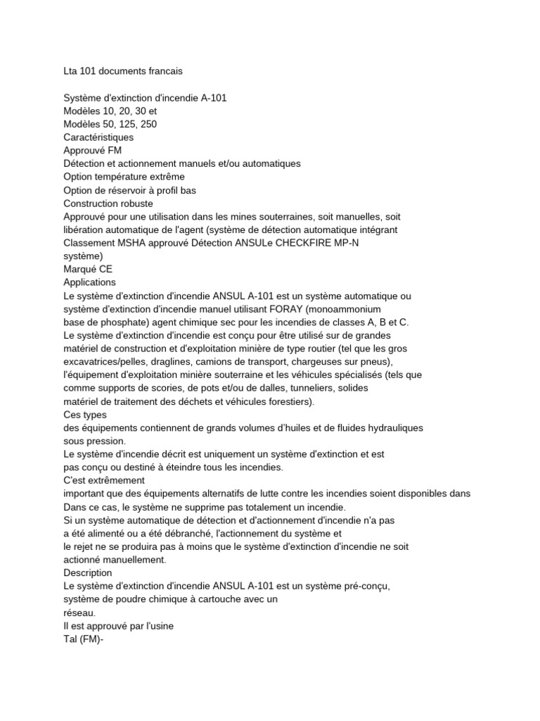 Lta 101 Documents Francais | PDF