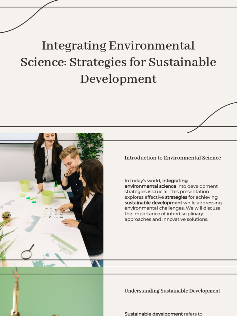 Slidesgo Integrating Environmental Science Strategies For Sustainable ...