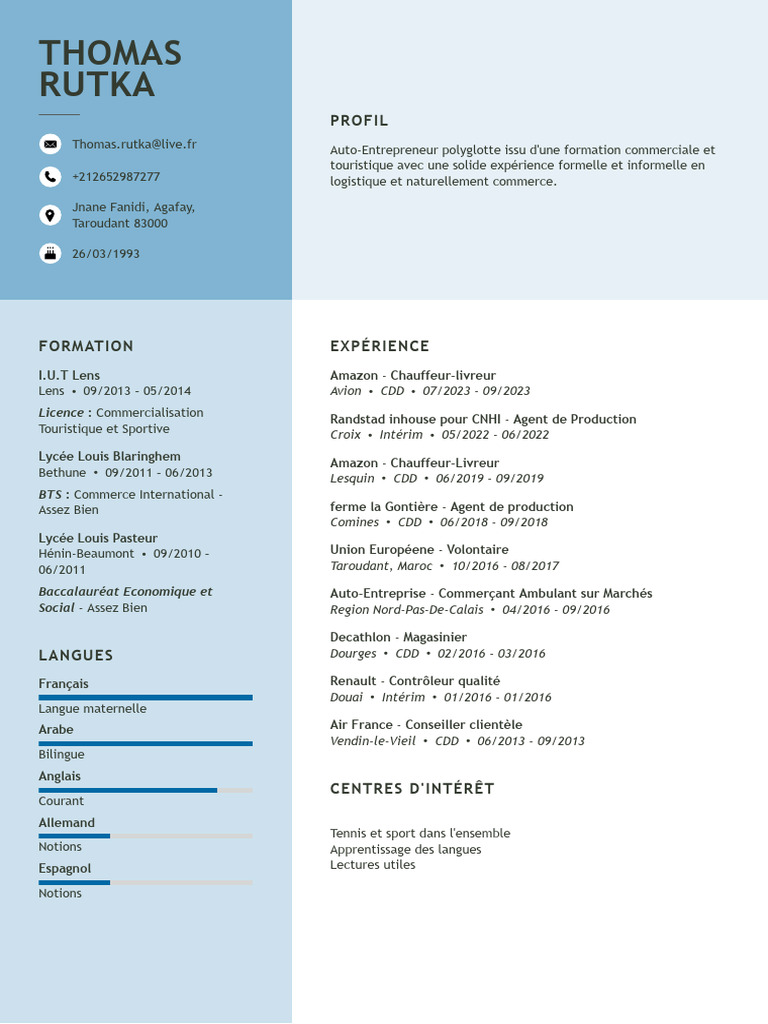 Thomas Rutka CV | PDF