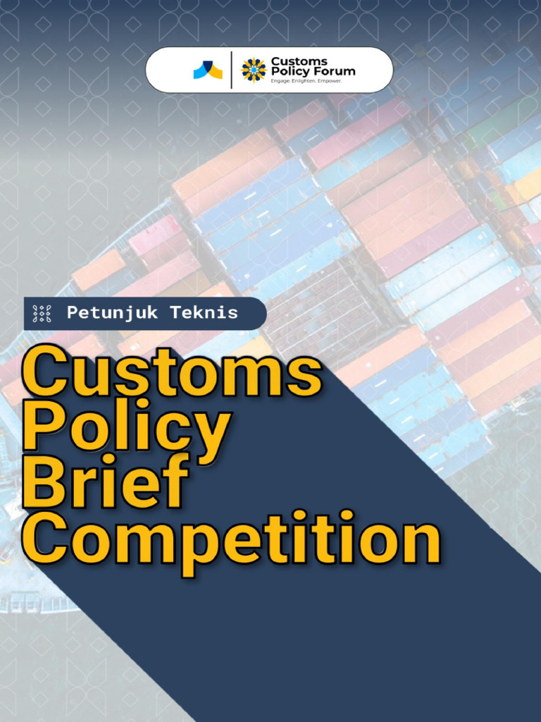 Petunjuk Teknis Customs Policy Brief Competition 2024 | PDF