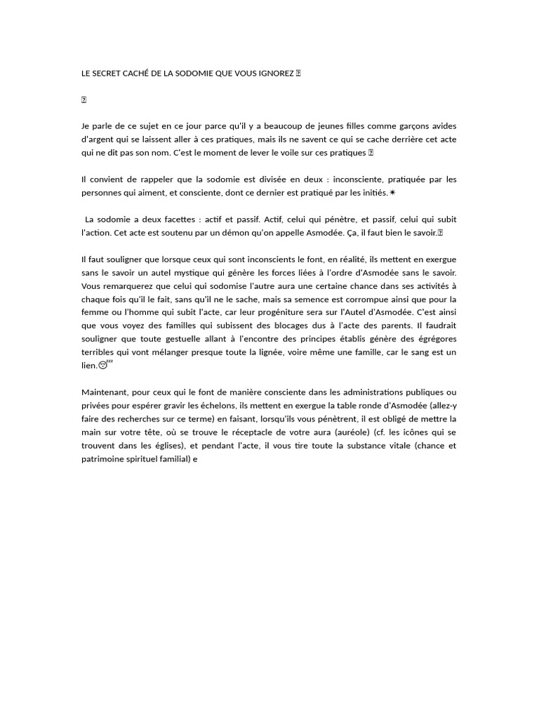 Le Secret Caché | PDF