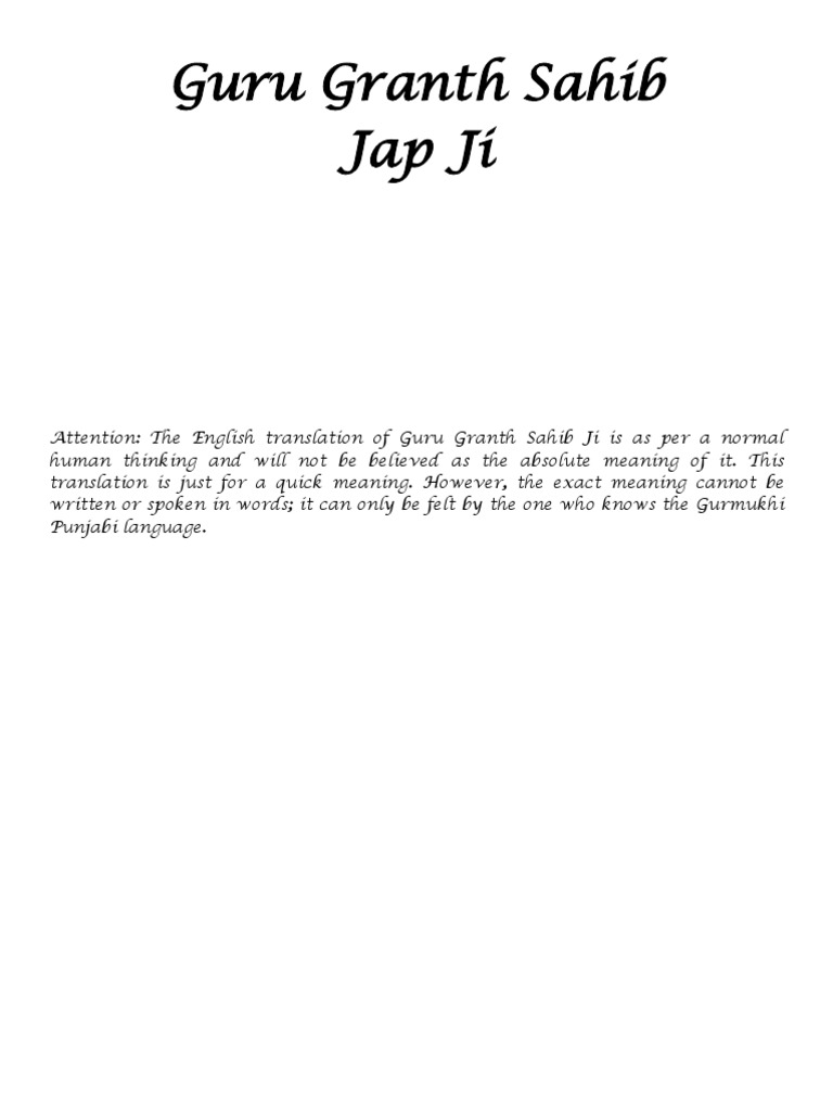 Guru Granth Sahib | PDF | Indian Religions | Religious Belief And Doctrine