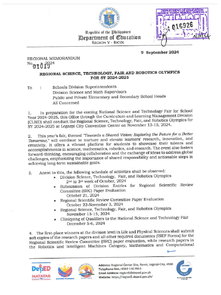 Memo RSTF 2024 PDF | PDF