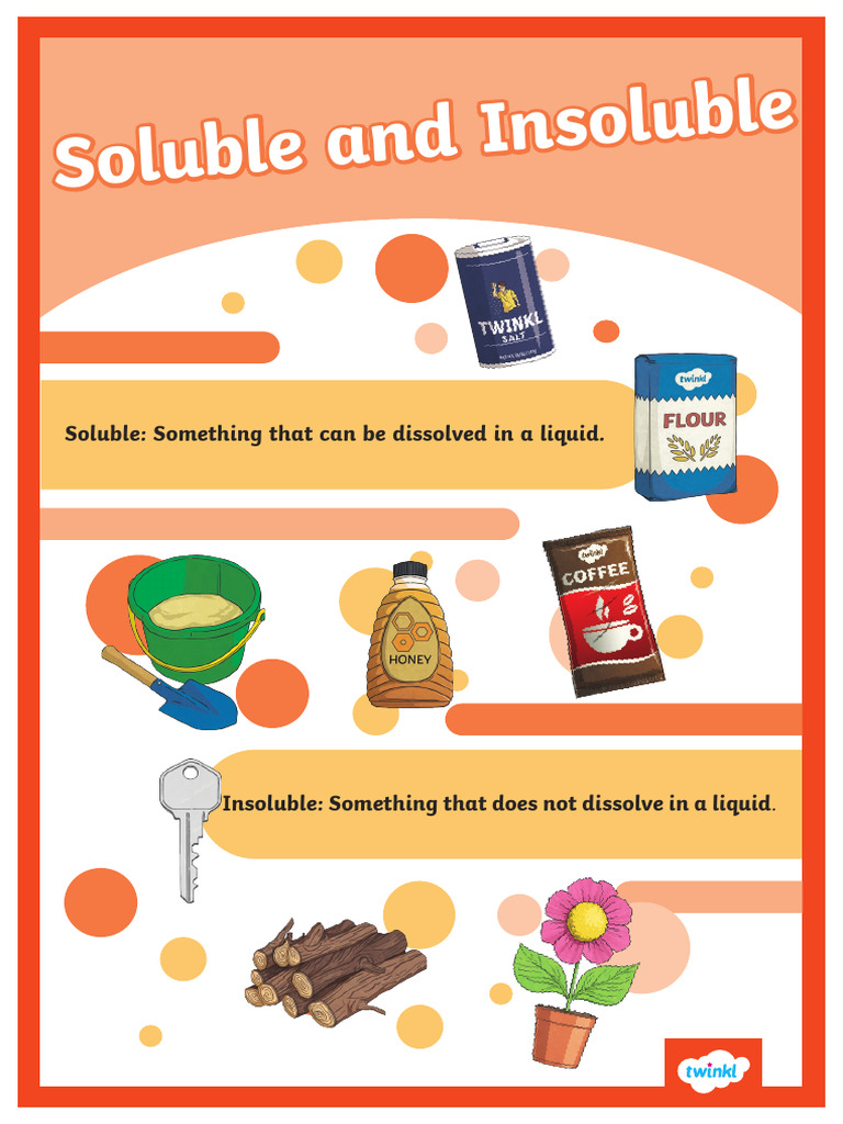 Soluble vs Insoluble Explained | PDF | Career & Growth | Language Arts ...