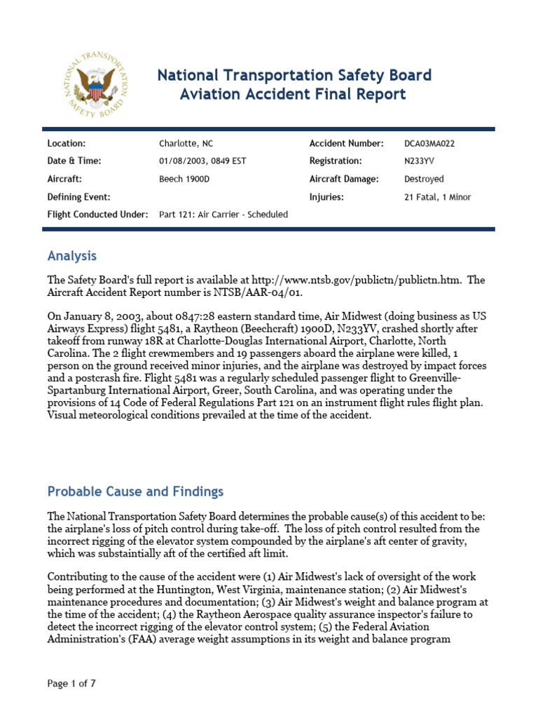N233YV - Final Report | PDF