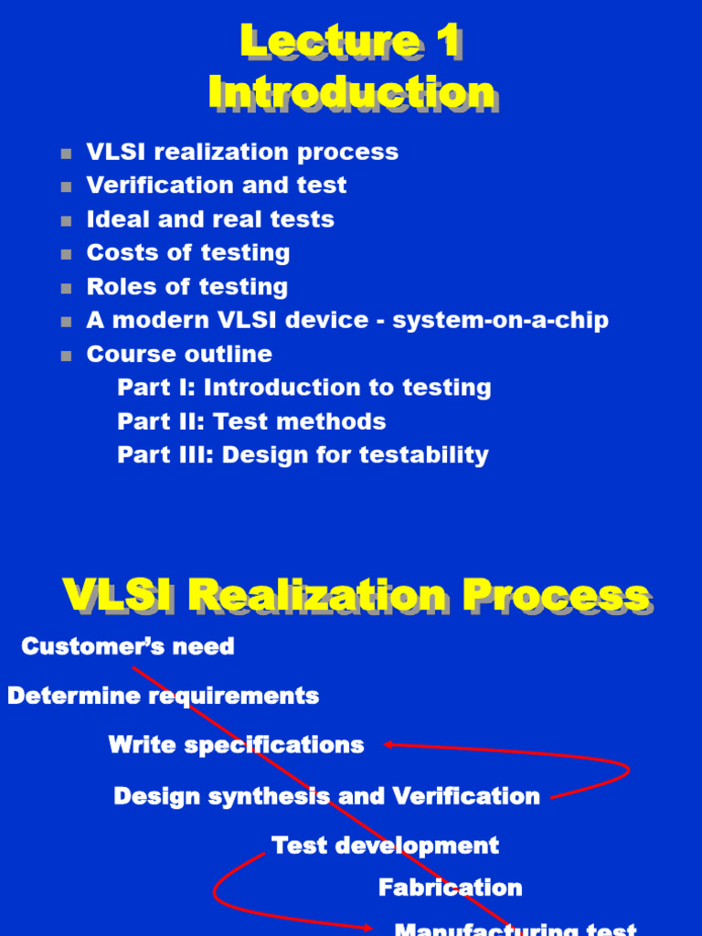 VLSI Testing Overview and Methods | PDF | Semiconductor Device ...