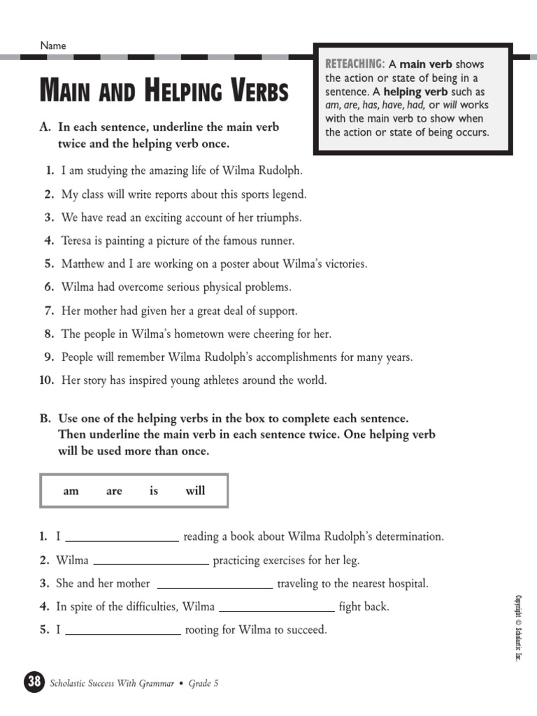 Helping-Verbs-Verb-Phrases-Worksheet-1-3 | PDF