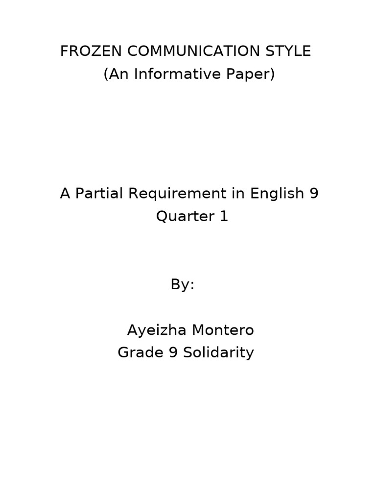 Sample Research Work | PDF | Speech | Vocabulary