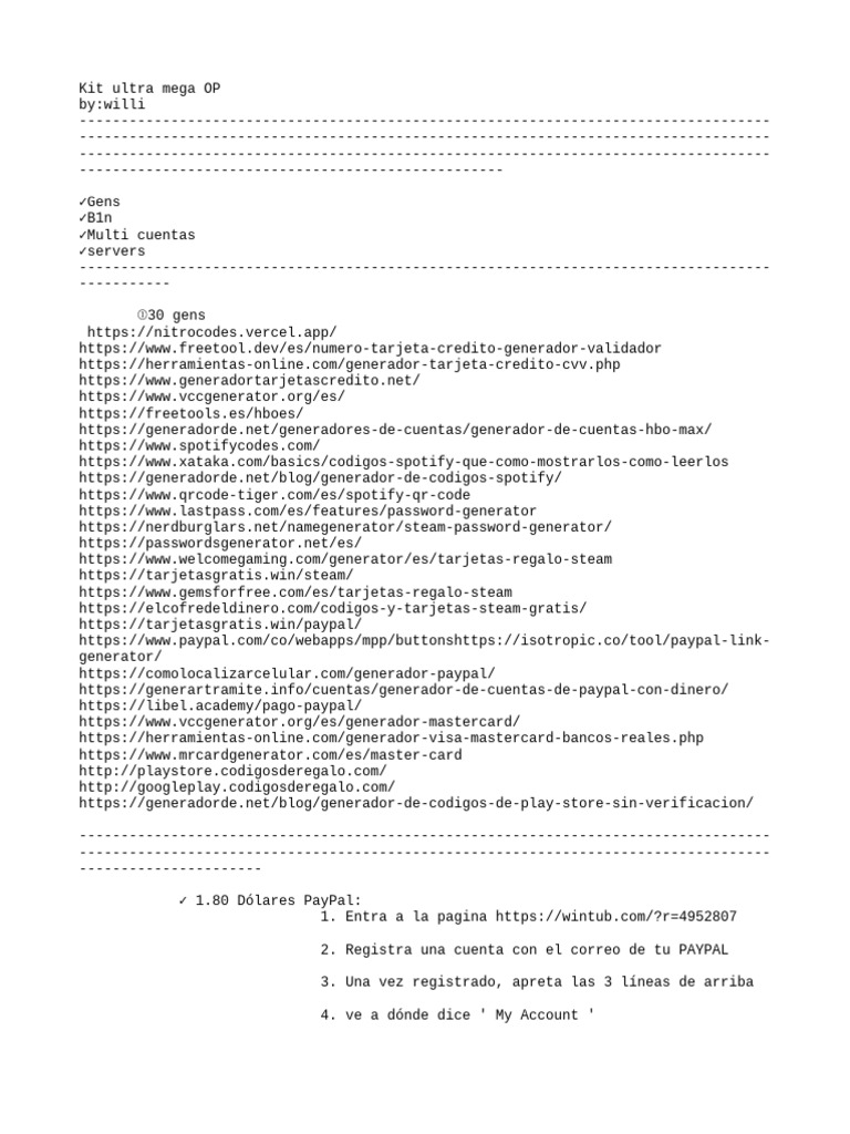 Kit Ultra Mega OP | PDF